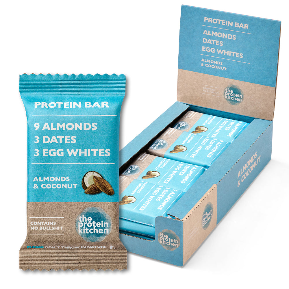The Protein Kitchen Bar - Coconut & Almonds 12x 55g - Proteinbarer