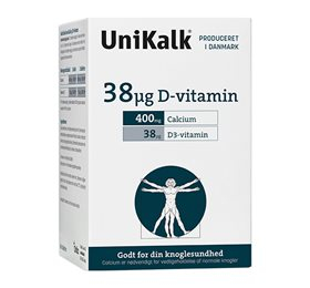 Unikalk D-vitamin 38 Âµg 180 tab.