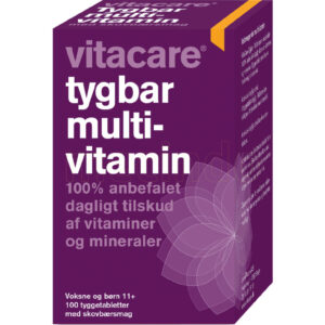 VitaCare Tygbar Multivitamin til Voksne (11+) - 100 Tabletter