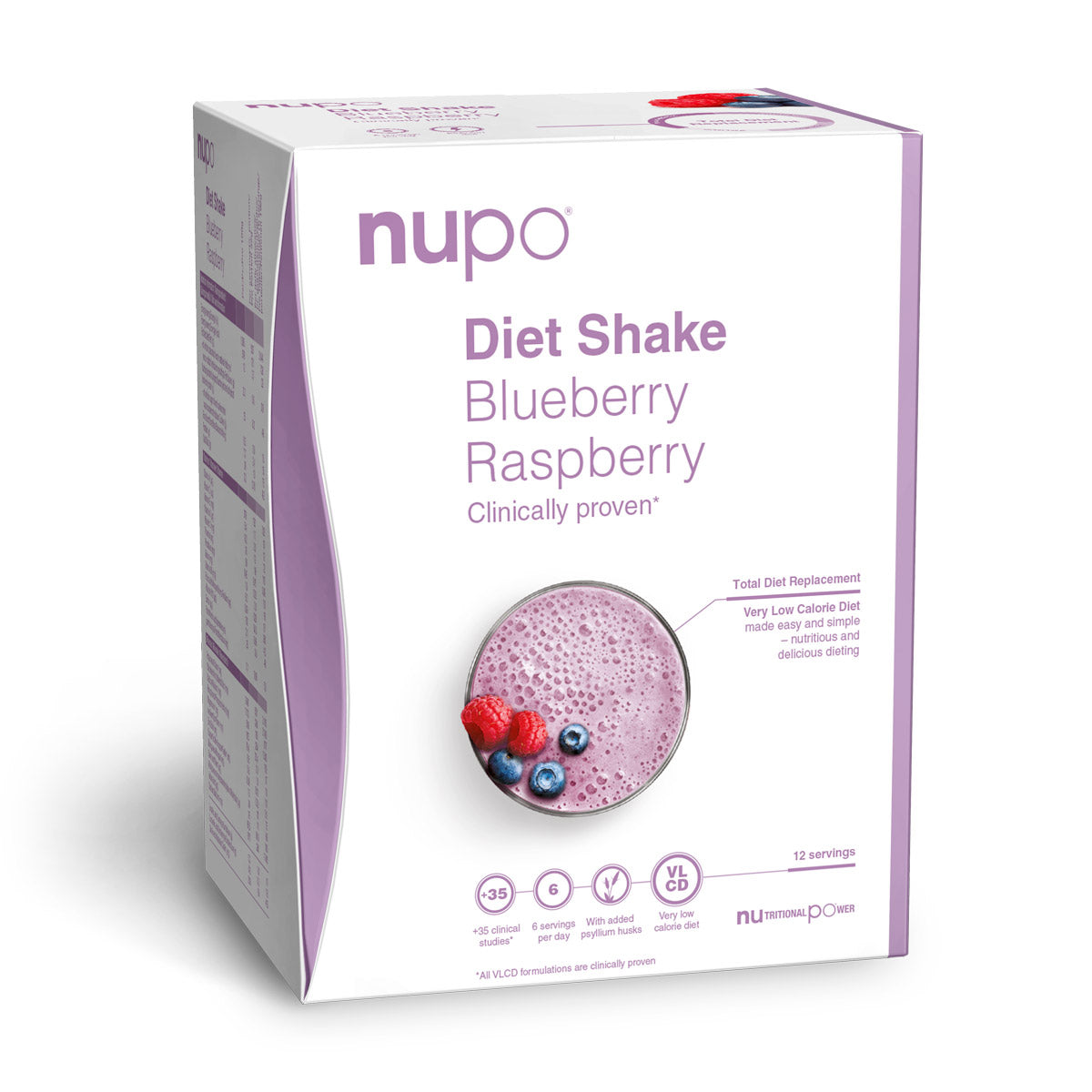 Nupo Diet Shake (384g) - Blueberry Raspberry - Måltidserstatning