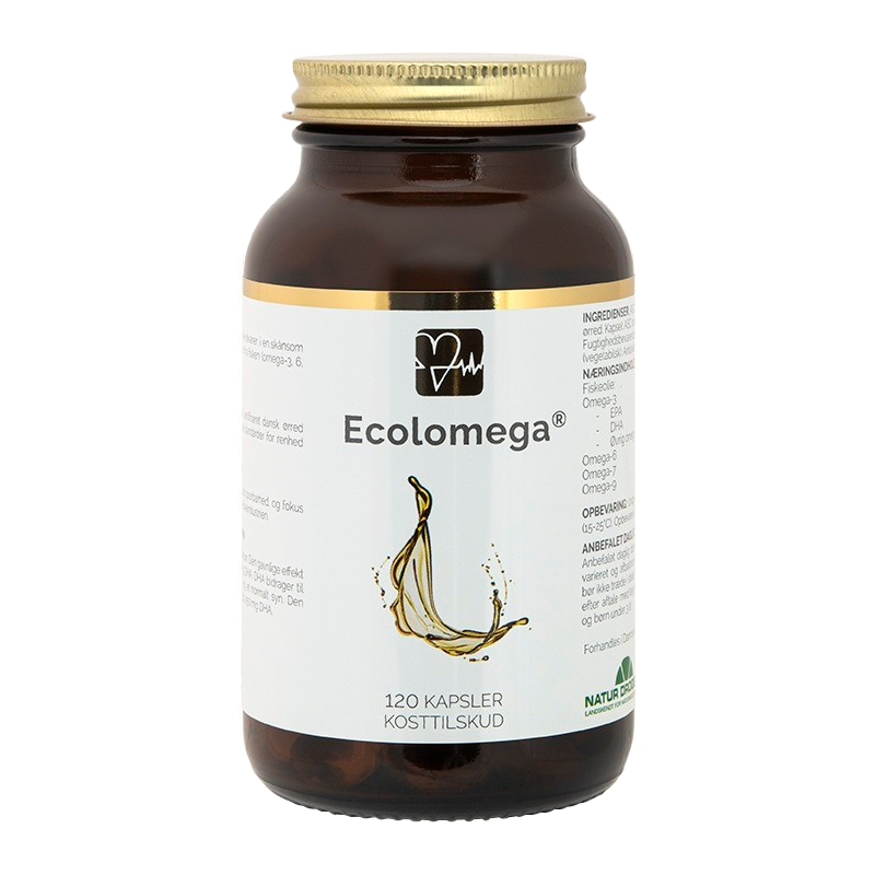 Ecolomega Fiskeolie (120 kap)