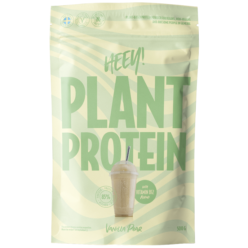 Heey! Vegan Plant Protein + Vitamin B12 Vanilla Pear (500 g)