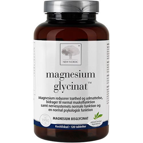 Magnesium glycinat - 120 tabletter