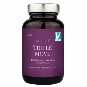 Nordbo Triple Move - Bromelain, Gurkemeje & Boswellia (60 kaps)