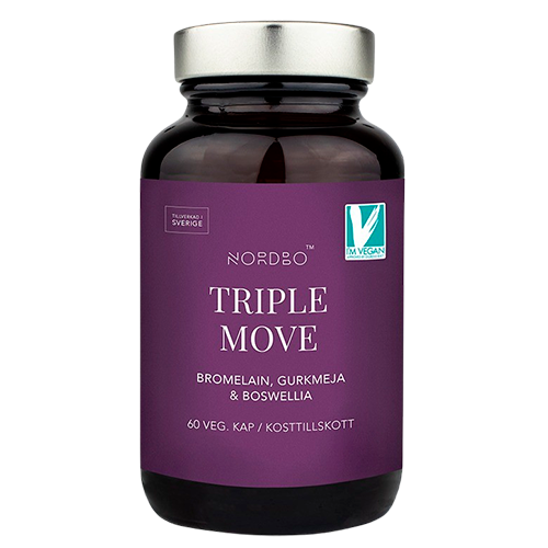 Nordbo Triple Move - Bromelain, Gurkemeje & Boswellia (60 kaps)