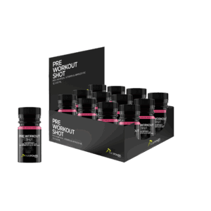 Pre Workout Shot (PWO) Røde bær 12 x 60 ml
