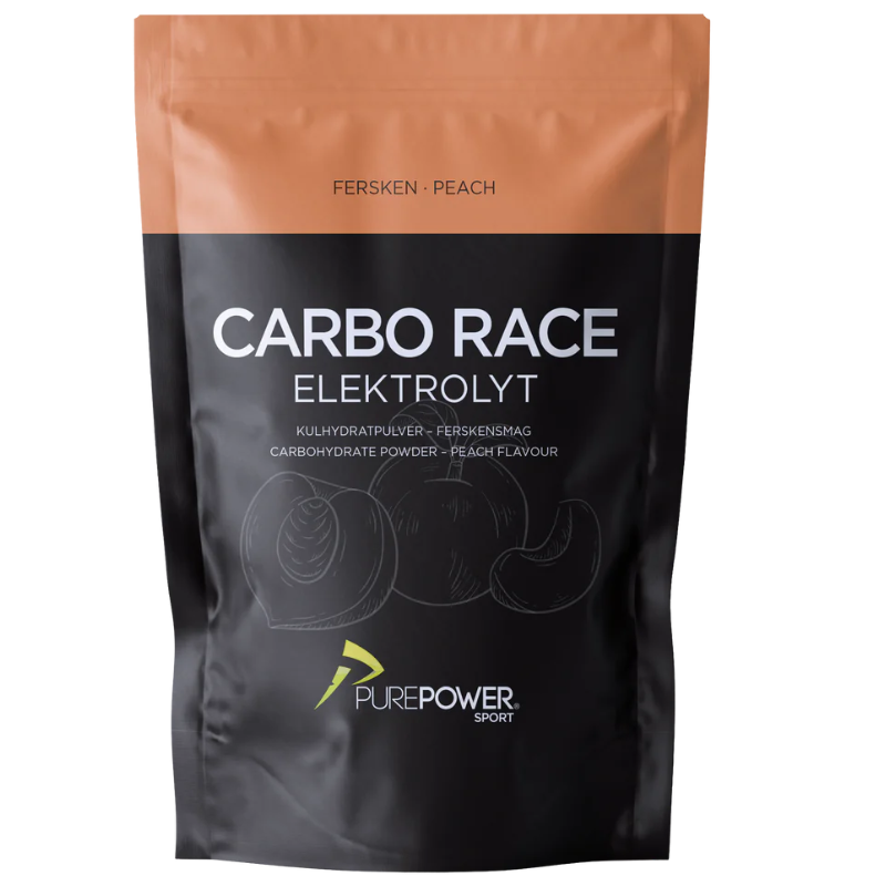 PurePower Carbo Race Elektrolyt Fersken (1 kg)