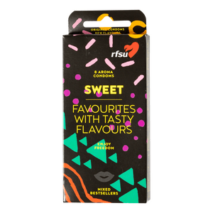 RFSU kondom med duft/smag, mix - 8 stk.