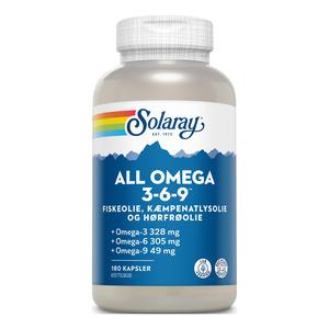 Solaray All Omega 3-6-9 - 180 kaps.