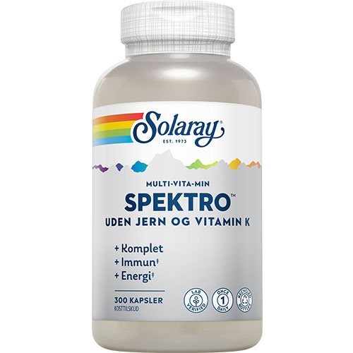 Spektroulti-Vita-Min uden jern og vitamin K, 300kap.