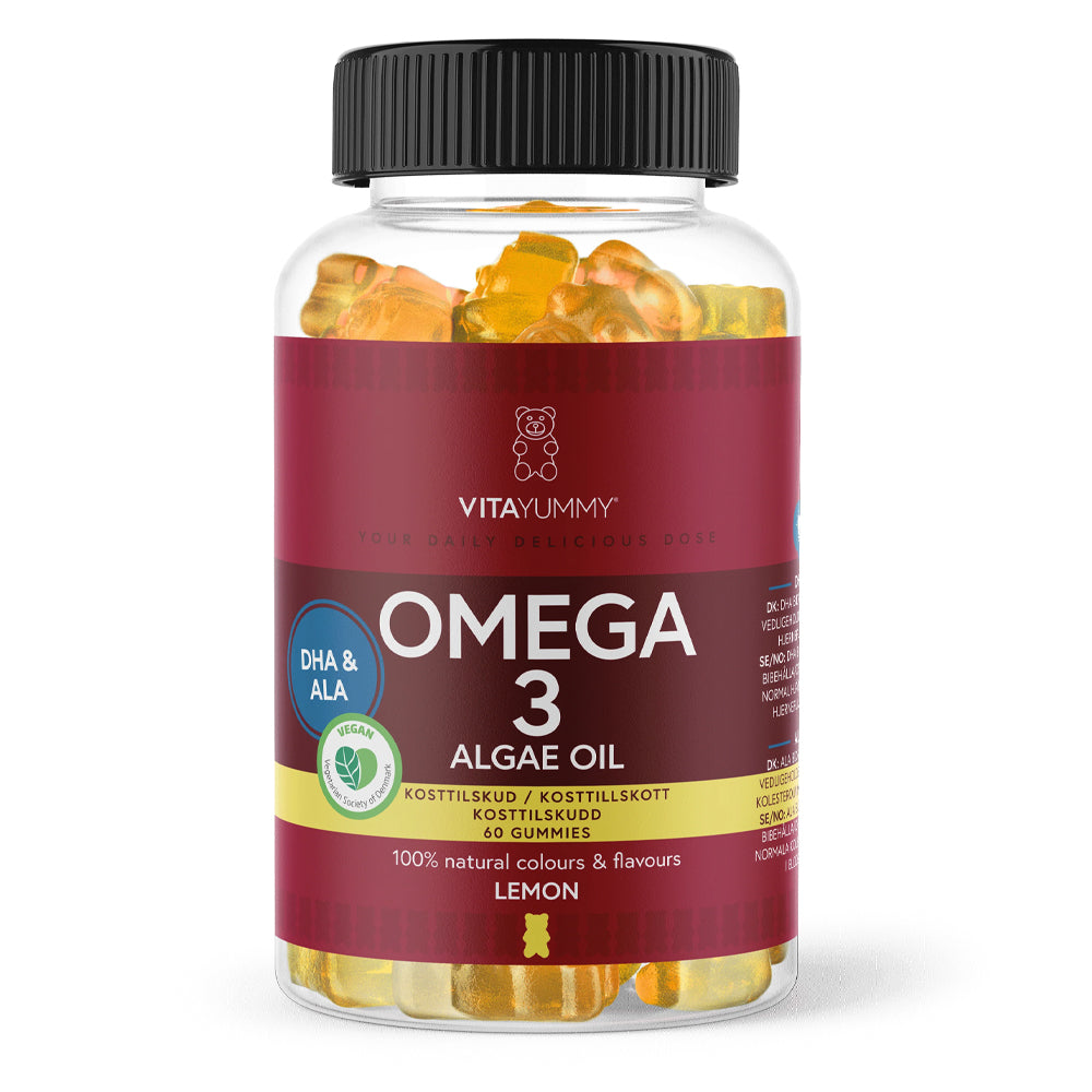 VitaYummy Omega 3 - Lemon (60 stk) - Vitaminer & mineraler