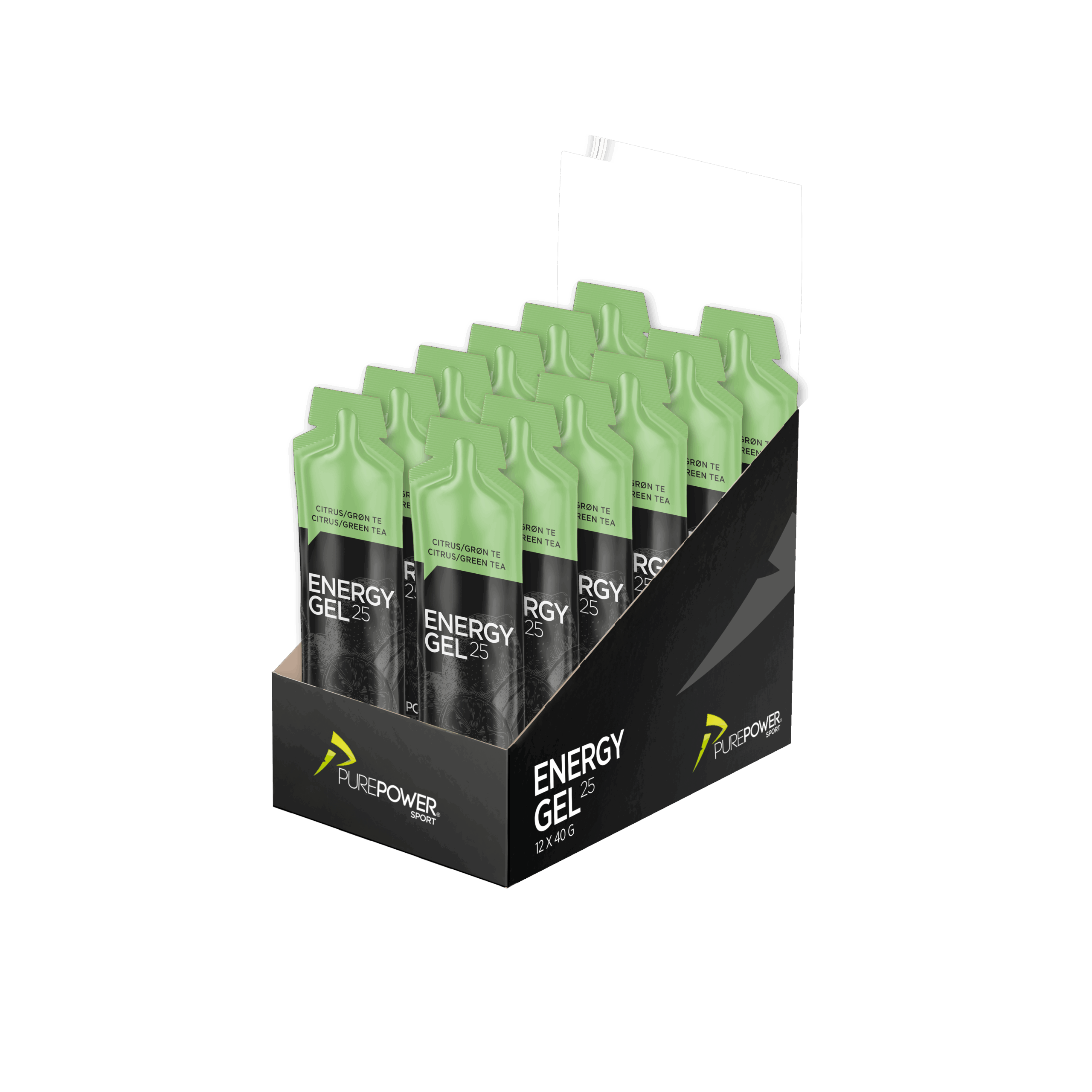 Energy Gel Citrus-/Grøn Te 12 x 40 g