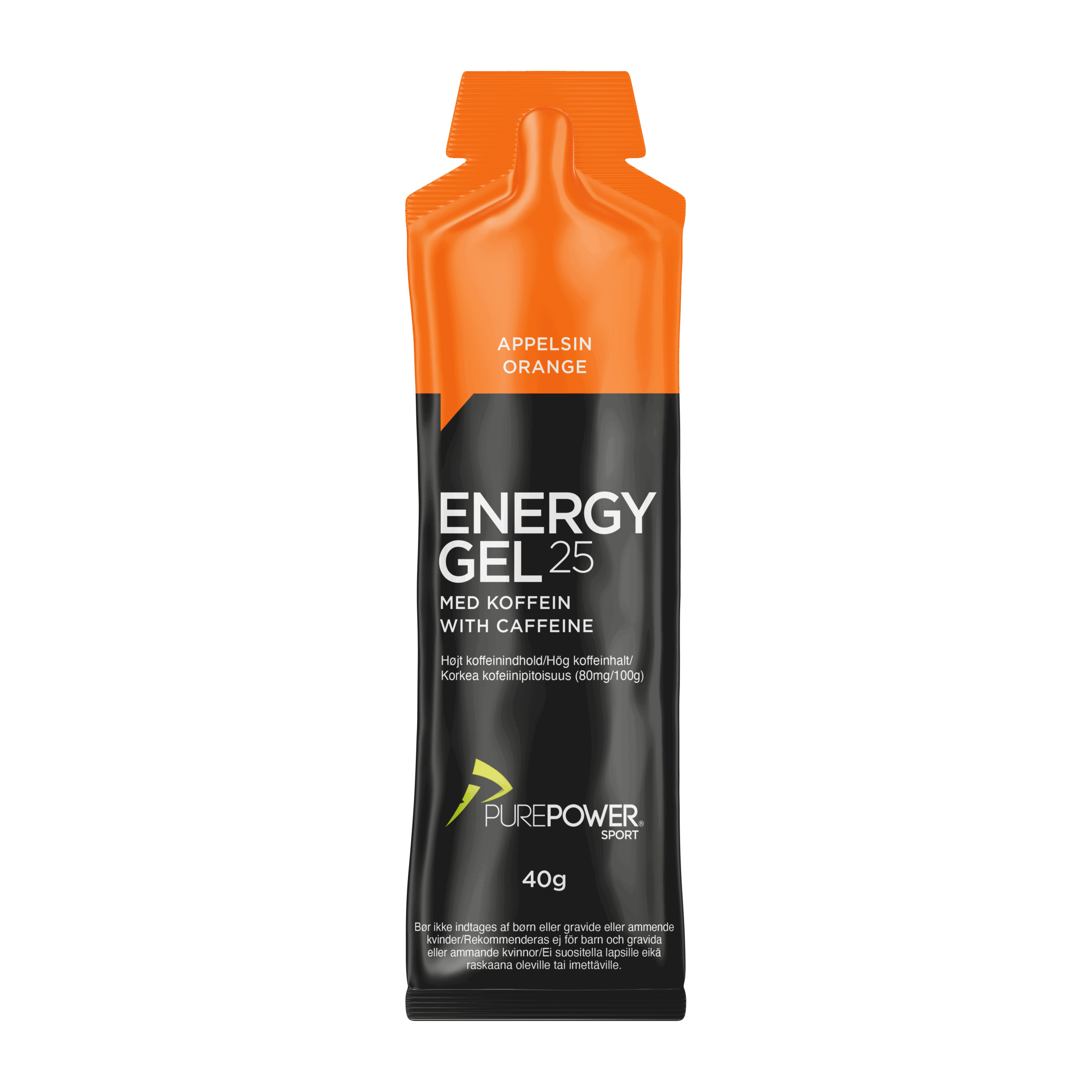 Energy Gel Koffein Appelsin 40 g