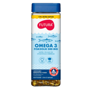 Futura Omega 3 Fiskeolie 500 mg + 10% (270 + 27 kaps)