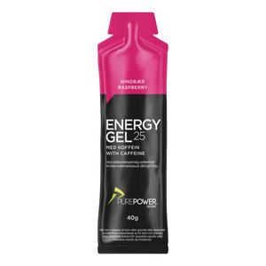Purepower Energy Gel Hindbær Koffein - 40 g.