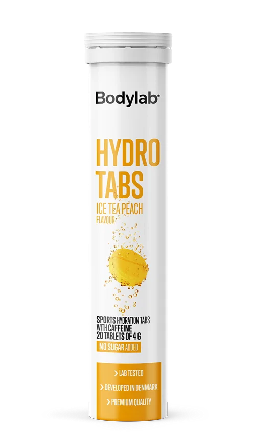 Bodylab Hydro Tabs (1x20 stk) Ice Tea Peach m/koffein