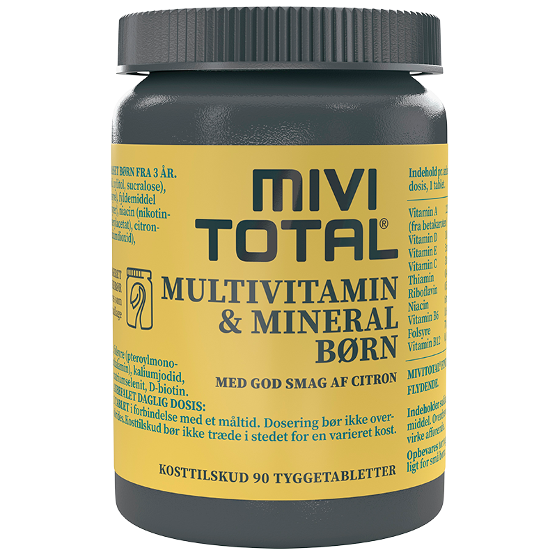 MIVITOTAL Multivitamin Børn (90 tyggetabl)