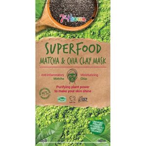 Ansigtmaske Superfood Matcha & Chia 7th Heaven - 10 gram - Earth Kiss