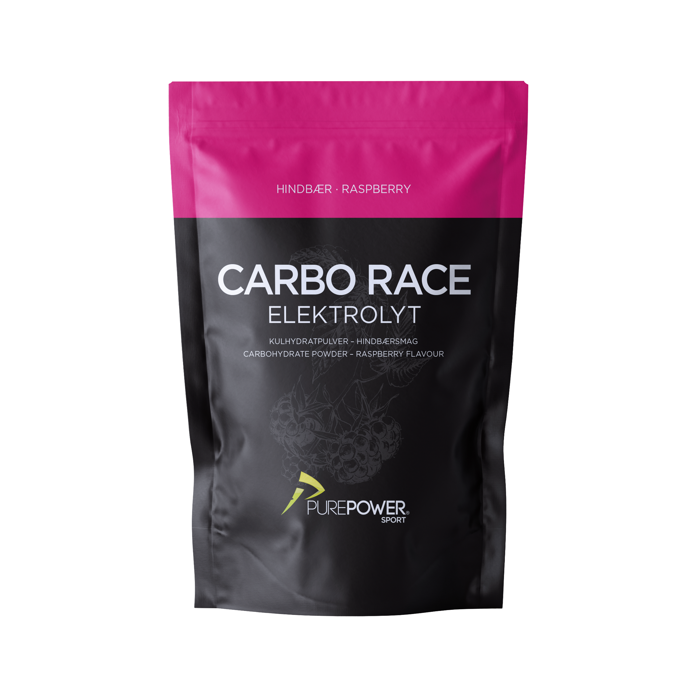 Carbo Race Elektrolyt Hindbær 1 kg