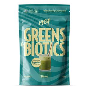 Heey! Greens & Biotics Superfood + Probiotics - Tropical - 300 g.