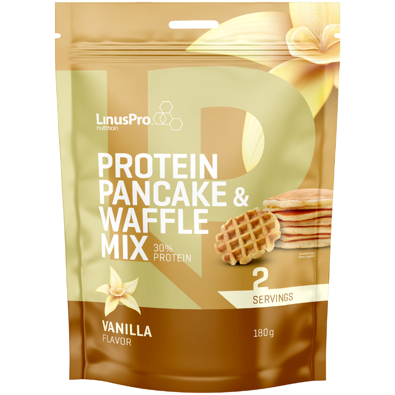 LinusPro Pancake & Wafflemix - Vanilje 180G.