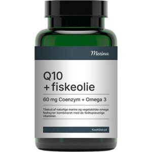 Mezina Q10 + Fiskeolie - 60 kapsler