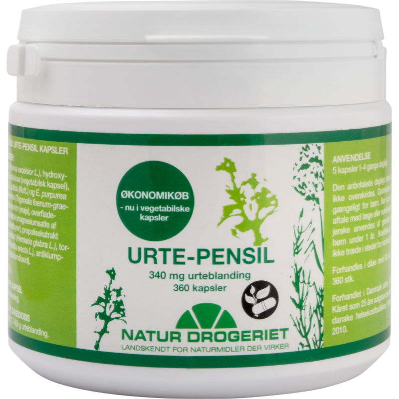 ND Urte-pensil 340 mg 360 kapsler - 2 for 549,-