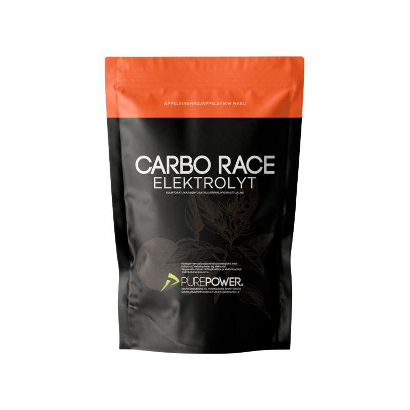 PurePower Carbo Race Elektrolyt Appelsin 1 kg
