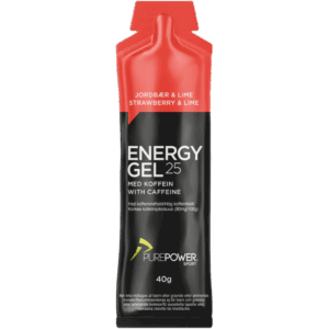PurePower Energy Gel Koffein Jordbær/Lime (40 g)