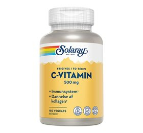 Solaray C-vitamin 500 mg 180 kapsler