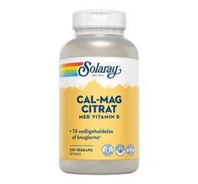 Solaray Cal-Mag Citrat m. D-vitamin 270 kaps.