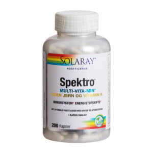 Spektro Multivitamin u. jern og K • 200 kaps. UDLØB 11/2025
