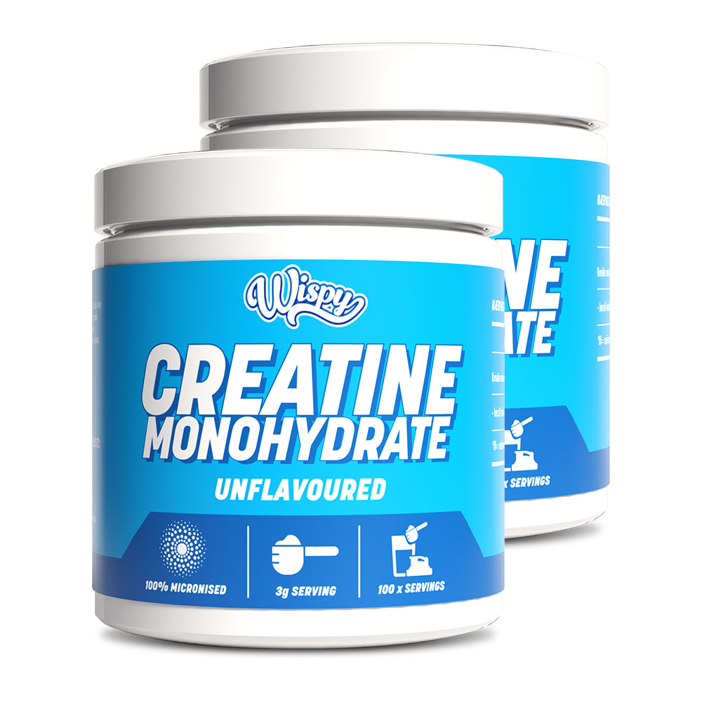 Wispy Creatine Monohydrate (2x300g) - Kreatin til øget styrke & muskelvækst