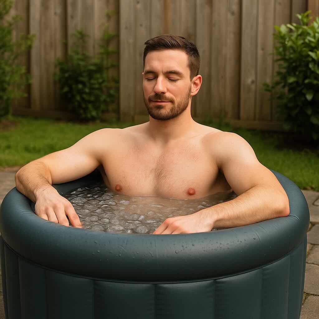 oppusteligt isbad kar