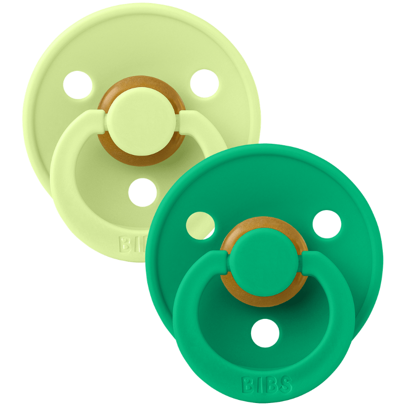 Bibs Pacifier Colour Latex Size 2 Matcha/Cactus (2 stk)
