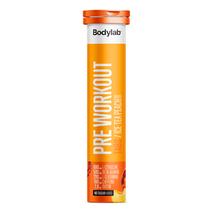 Bodylab Pre Workout Tabs Ice Tea Peach - 20 stk.