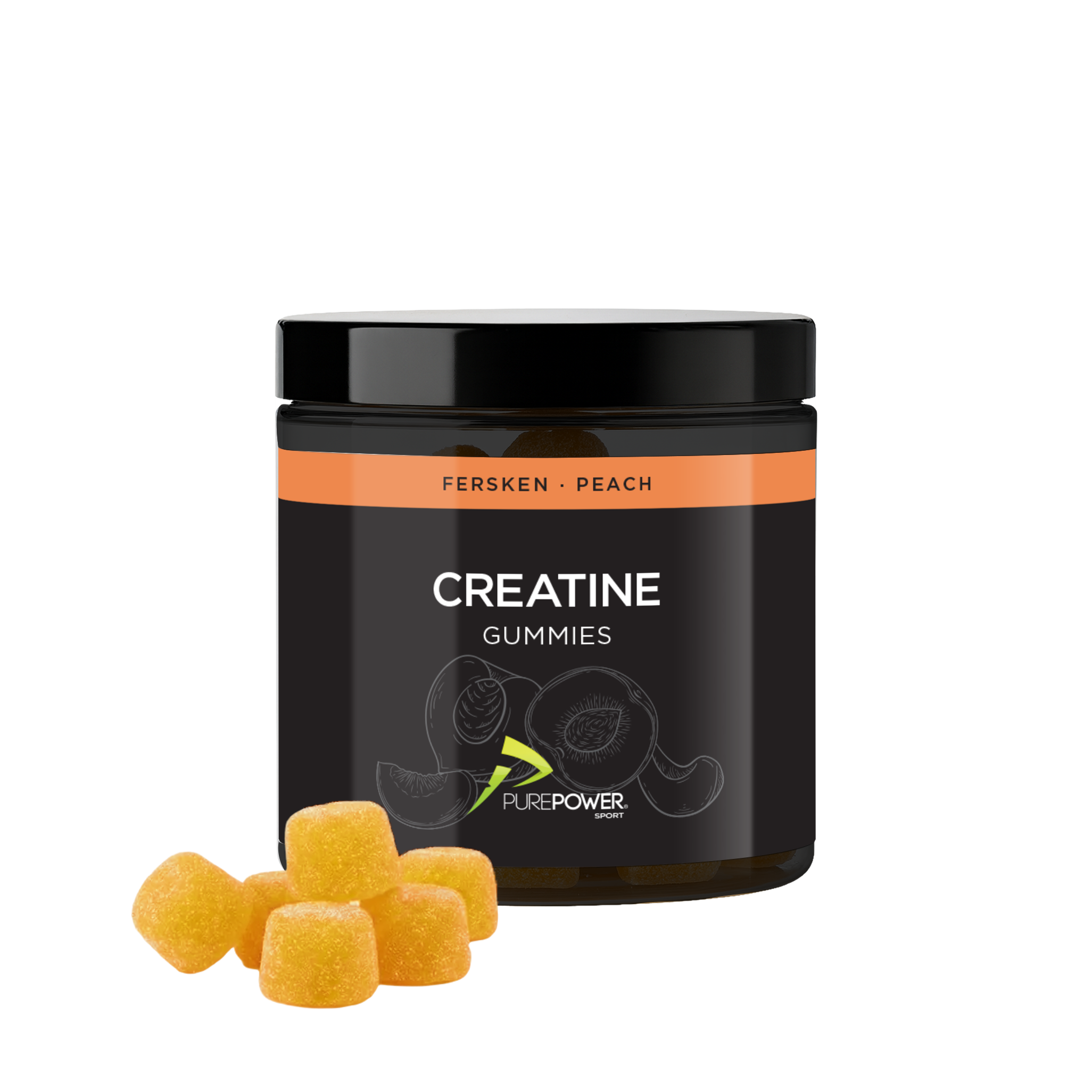 Creatine Gummies Fersken 60 stk.