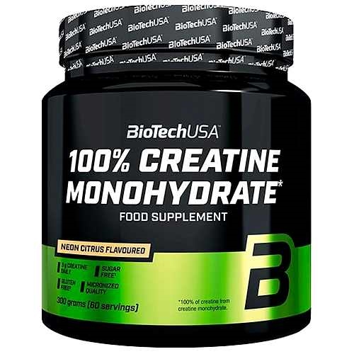 Creatine Monohydrate Neon Citrus - 300 gr - BioTechUSA