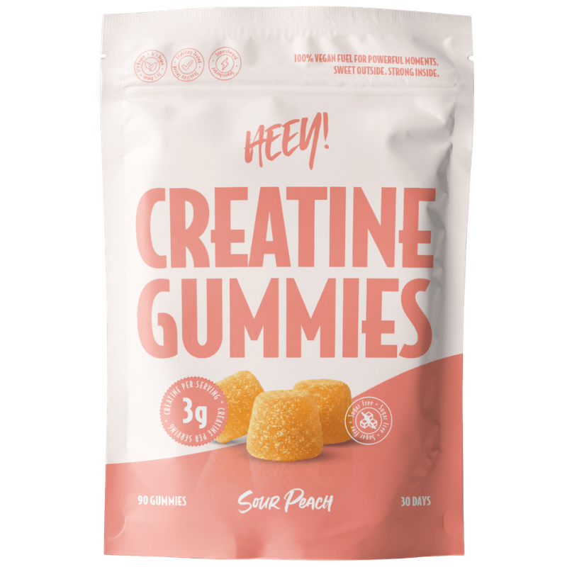 Heey! Creatine Gummies Sour Peach (90 stk)