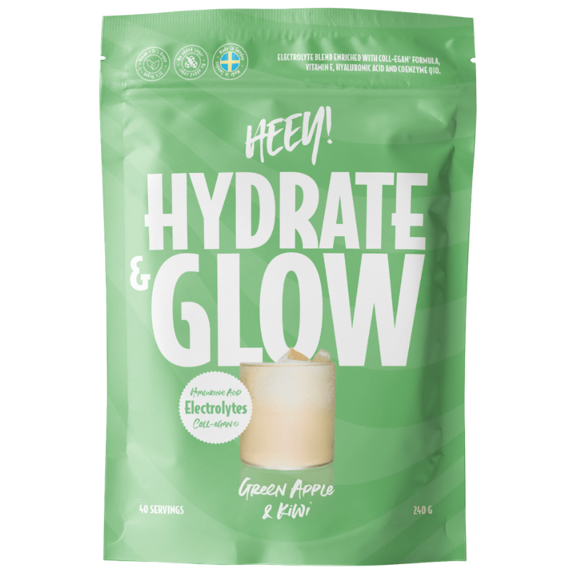 Heey! Hydrate & Glow Electrolytes + Coll-eganÂ® Green Apple & Kiwi (240 g)