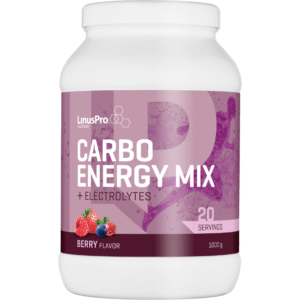 LinusPro Carbo Energy Mix + Electrolytes Berry (1000 g)