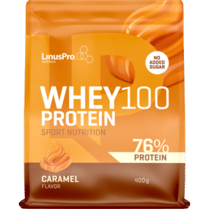 LinusPro Proteinpulver Whey100 Karamel (400 g)