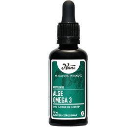 Nani Alge Omega 3 dråber med citrussmag, 50ml.