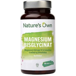 Nature´s Own Magnesium Bisglycinat - 60 kapsler