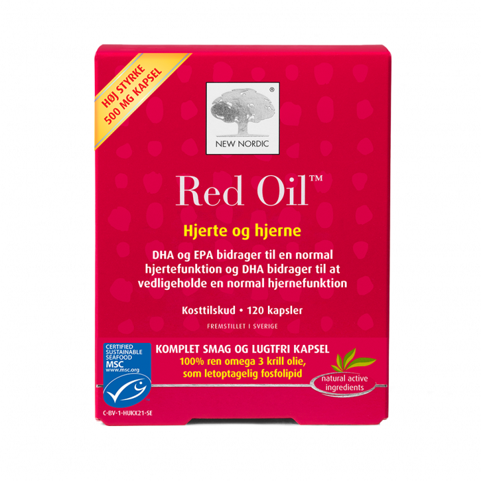 New Nordic Red Oil omega 3 120 kapsler - 2 for 549,-