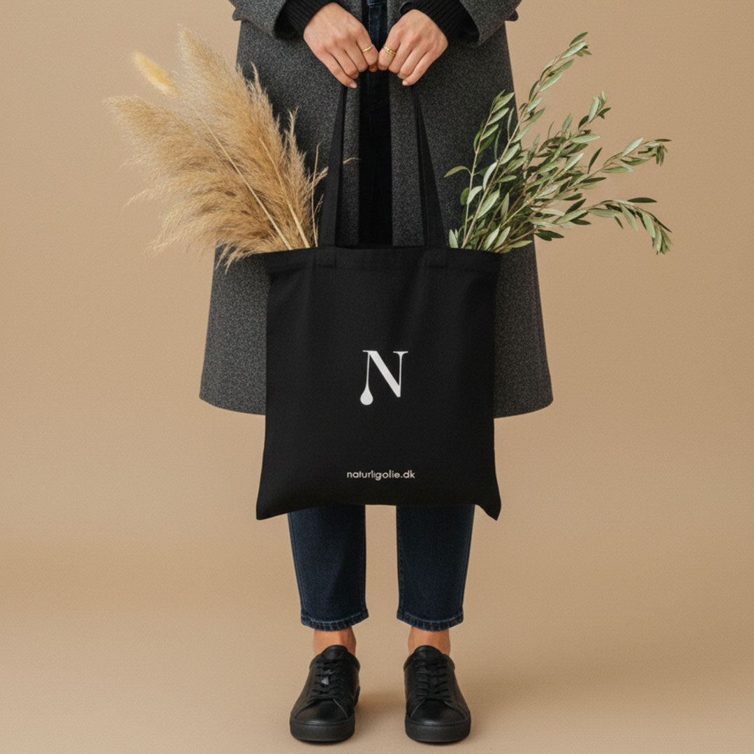 Økologisk Tote bag - Sort Naturligolie