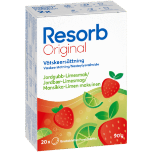 Resorb Original Jordbær-Lime (2 x 10 stk)
